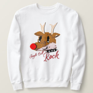 Mikitiez Jinglebellrock Punk Gothmas Rentier Sweatshirt