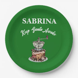 Mikitiez Kaffee Weihnachten Zitat niedliche Koffei Pappteller