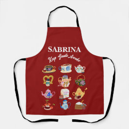 Mikitiez Kaffee Weihnachten Zitat niedliche Koffei Schürze