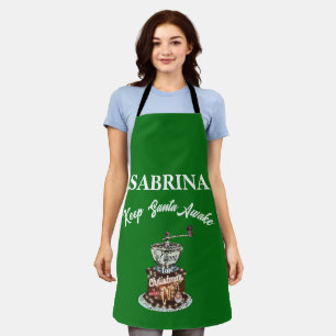 Mikitiez Kaffee Weihnachten Zitat niedliche Koffei Schürze