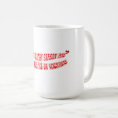 Mikitiez Kalorien Urlaub Urlaub glücklich Neujahr Kaffeetasse (VorderseiteRechts)