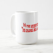 Mikitiez Kalorien Urlaub Urlaub glücklich Neujahr Kaffeetasse (Vorderseite Links)