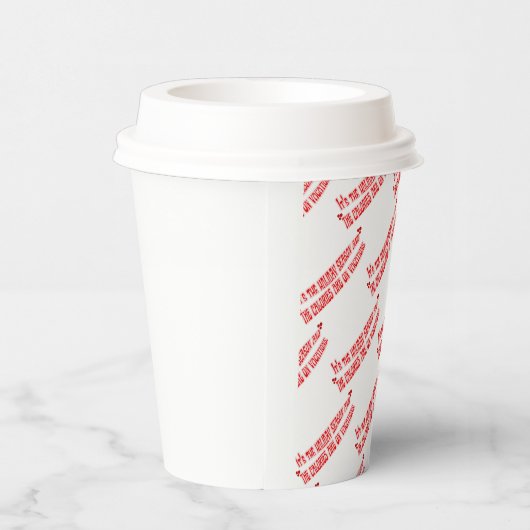 Mikitiez Kalorien Urlaub Urlaub glücklich Neujahr Pappbecher (Rechts)