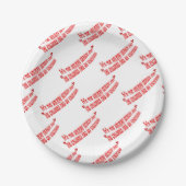 Mikitiez Kalorien Urlaub Urlaub glücklich Neujahr Pappteller (Vorderseite)