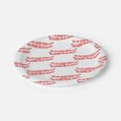 Mikitiez Kalorien Urlaub Urlaub glücklich Neujahr Pappteller (Schrägansicht)