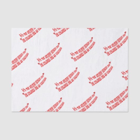 Mikitiez Kalorien Urlaub Urlaub glücklich Neujahr Seidenpapier (Vorderseite)