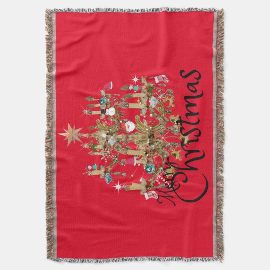 Mikitiez klassicwhitechristmas leichte jollyhola decke (Vorderseite Vertikal)