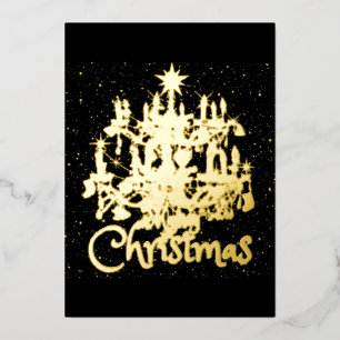 Mikitiez klassicwhitechristmas leichte jollyhola folien feiertagskarte