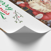 Mikitiez klassicwhitechristmas leichte jollyhola geschenkpapier (Ecke)
