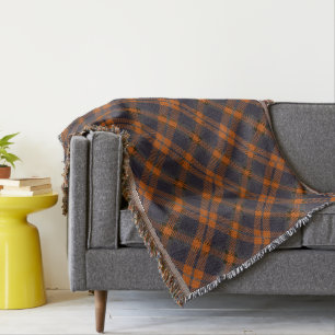 Mikitiez klassisch retro vintage dunkelblau karier decke