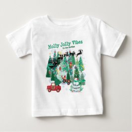 Mikitiez klassischer Tannenwald Baby T-shirt