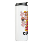 Mikitiez Krebs-plambeach mermaid picknickdisco Thermosbecher (Nach links gedreht)