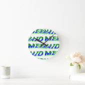 Mikitiez Meerjungfrauen Runde Wanduhr (Zuhause)