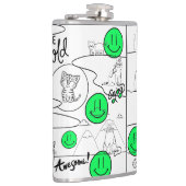 Mikitiez meow Summer Cat Party Beach Flachmann (Rechts)