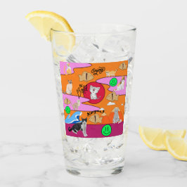 Mikitiez meow Summer Cat Party Beach Glas