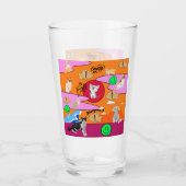 Mikitiez meow Summer Cat Party Beach Glas (Vorderseite)