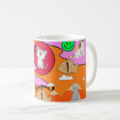 Mikitiez meow Summer Cat Party Beach Kaffeetasse (VorderseiteRechts)
