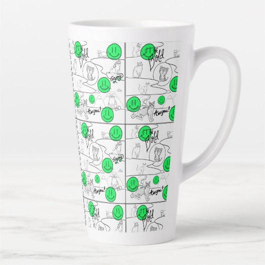 Mikitiez meow Summer Cat Party Beach Milchtasse (Rechts)