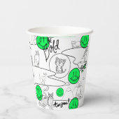 Mikitiez meow Summer Cat Party Beach Pappbecher (Rückseite)