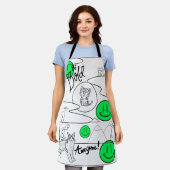 Mikitiez meow Summer Cat Party Beach Schürze (Getragen)