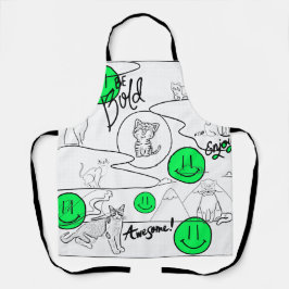 Mikitiez meow Summer Cat Party Beach Schürze