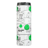 Mikitiez meow Summer Cat Party Beach Thermosbecher (Rückseite)