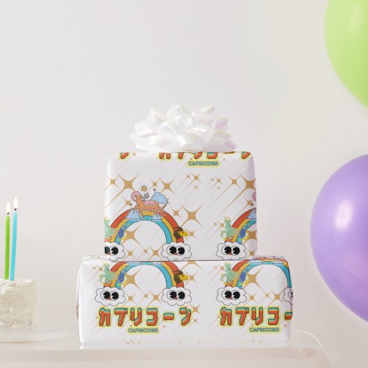 Mikitiez niedliche capricorn Regenbogen Anime Mang Geschenkpapier (Partygeschenke)