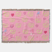 Mikitiez niedliches Brezel Brot gemütliche Valenti Decke (Vorderseite)