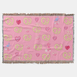 Mikitiez niedliches Brezel Brot gemütliche Valenti Decke