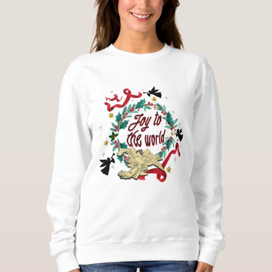 Mikitiez noel gothic moody christmas angle sing sweatshirt (Vorderseite)