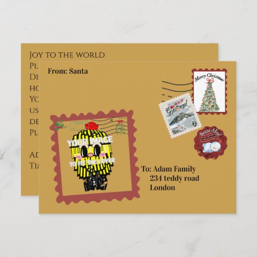 Mikitiez northpole expressmail stamp collection einladung (Vorne/Hinten)