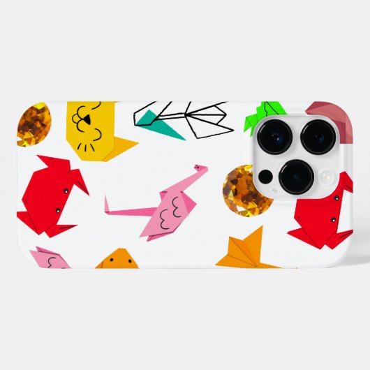 Mikitiez Origami-Krebs-Sommerjuwelkatze Case-Mate iPhone Hülle (Rückseite (Horizontal))