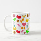 Mikitiez Origami-Krebs-Sommerjuwelkatze Kaffeetasse (Links)