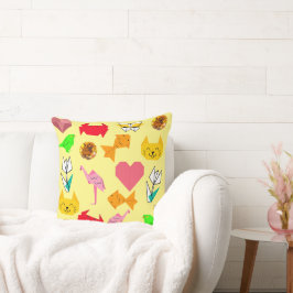 Mikitiez Origami-Krebs-Sommerjuwelkatze Kissen