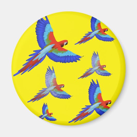 Mikitiez Papagei Hawaii Sommer Sonnenuntergang Str Magnet (Vorne)