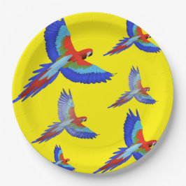 Mikitiez Papagei Hawaii Sommer Sonnenuntergang Str Pappteller