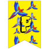 Mikitiez Papagei Hawaii Sommer Sonnenuntergang Str Wimpelkette (Erste Fahne)