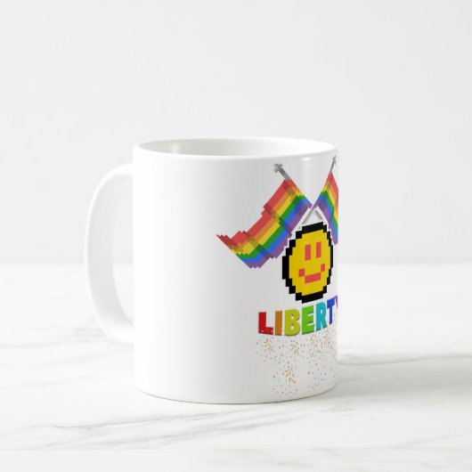 Mikitiez PE Olympia Donau Regenbogensport lgbtqia+ Kaffeetasse (Vorderseite Links)