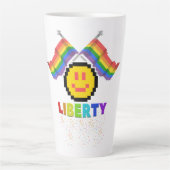 Mikitiez PE Olympia Donau Regenbogensport lgbtqia+ Milchtasse (Vorderseite)