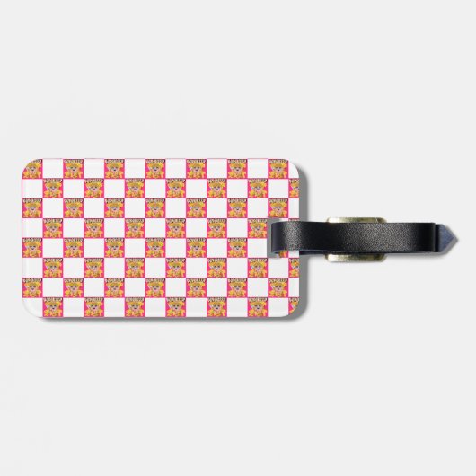 Mikitiez Popqueen Popcorn Moivenight Kino Gepäckanhänger (Rückseite horizontal)