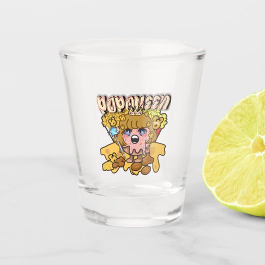 Mikitiez Popqueen Popcorn Moivenight Kino Schnapsglas (Vorderseite)