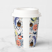 Mikitiez retro Vintage halloween ghoulkürbis Pappbecher (Rechts)