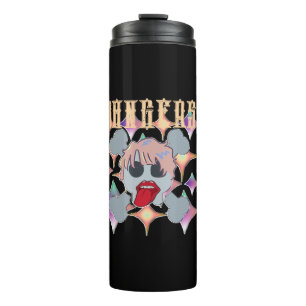 Mikitiez Rockstar Roter Geburtstagsrotter Thermosbecher