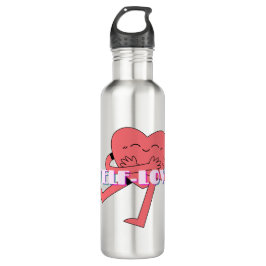 Mikitiez rosa Herz selflove june gemini Edelstahlflasche