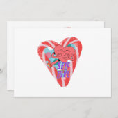 Mikitiez rosa Herz selflove june gemini Einladung (Vorne/Hinten)