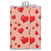 Mikitiez rosa Herz selflove june gemini Flachmann (Rückseite)