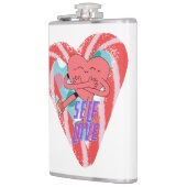 Mikitiez rosa Herz selflove june gemini Flachmann (Links)