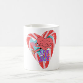 Mikitiez rosa Herz selflove june gemini Kaffeetasse