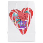 Mikitiez rosa Herz selflove june gemini Mittlere Geschenktüte (Rückseite)