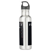 Mikitiez roter Schädel giftiger Apfel veganer Somm Edelstahlflasche (Rückseite)